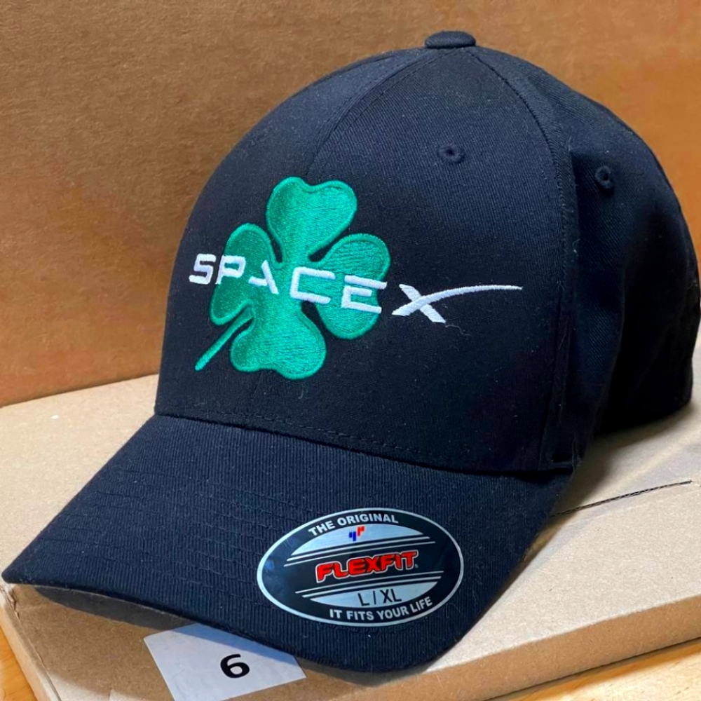 Collectible SpaceX Lucky Clover FlexFit Cap